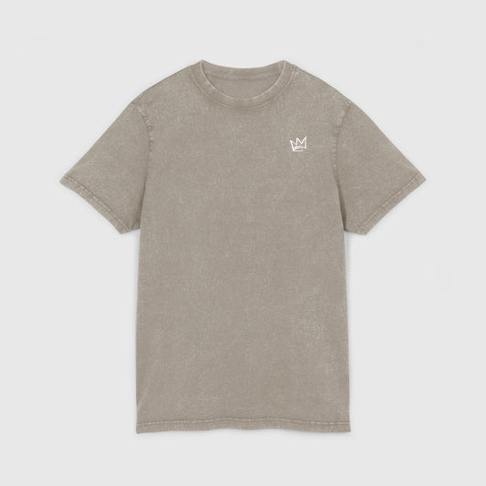 Tee-shirt délavé en coton premium - Crown