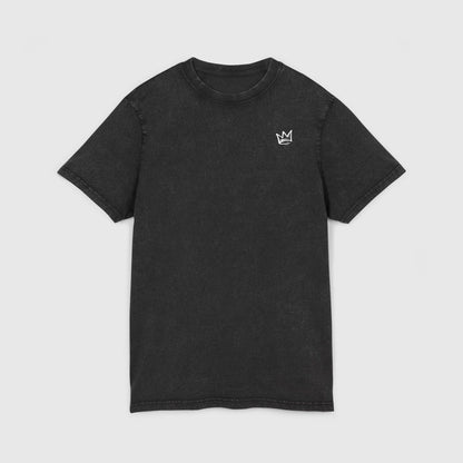 Tee-shirt délavé en coton premium - Crown