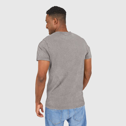 Tee-shirt délavé à l'acide minimaliste - Branding